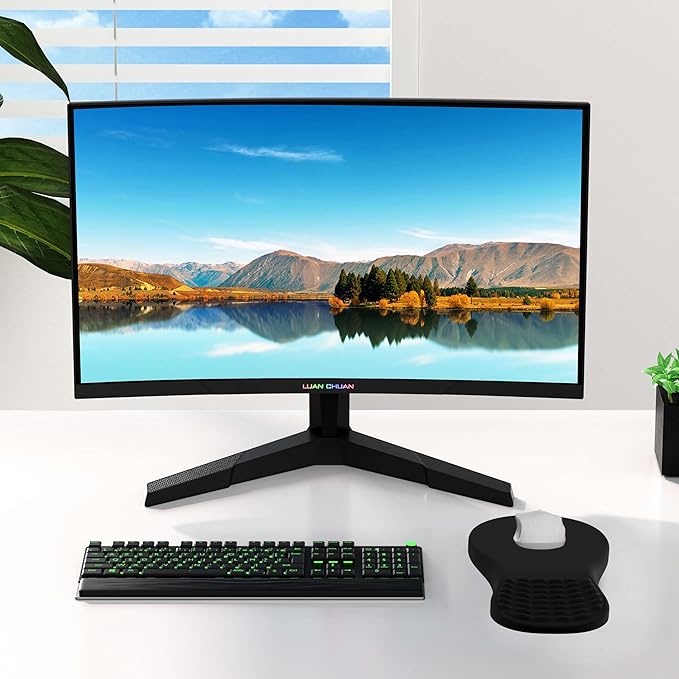 MEKASS Ergonomic Mouse Pad with Wrist Rest, Memory Foam Mousepad for Carpal Tunnel Pain Relief, Desk Computer Wrist Support Mouse Pad with Non-Slip PU Base for Office Home (Blue Gold Vein Marble)