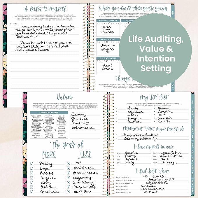 bloom daily planners 2026 Planner (January to December) - 8.5” x 11” Weekly & Monthly Dated Agenda Organizer Book with Stickers & Tabs - Flexible Soft Cover - Blooming Wildly