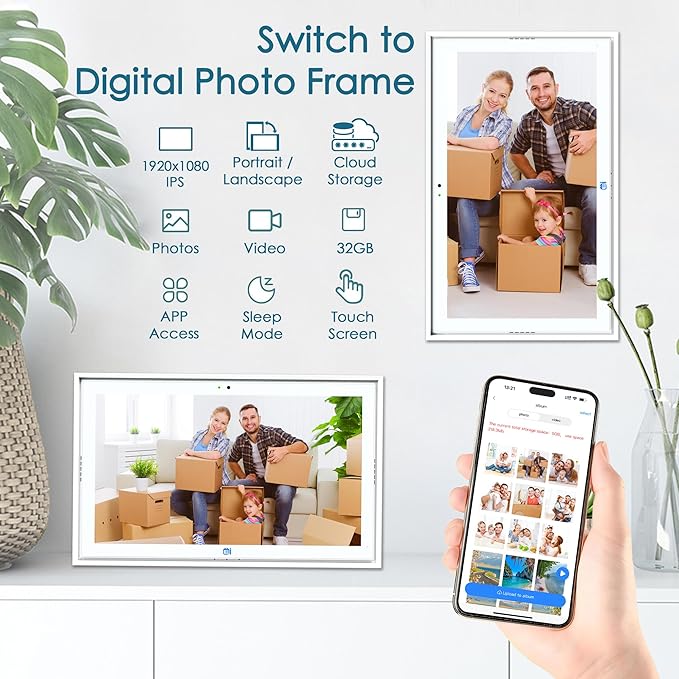 USIN 15.6 inch Digital Calendar with 1080P FHD Touch Screen, Home Organizor, Family Chore Charts and Meal Planner, Video/Audio Calling, Desk and Wall Mounted, Electronic Calendar