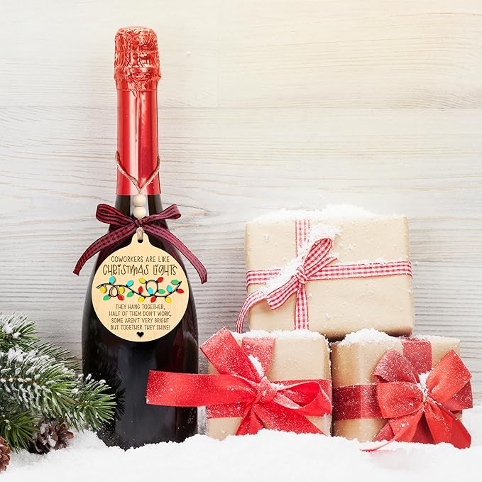 Coworker Gifts - Gifts for Coworker, Coworkers Gift for Women - Coworkers Christmas Ornaments 2024 - Wood Ornament