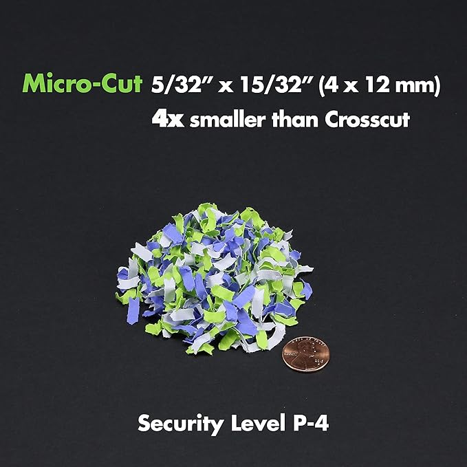 Aurora High-Security 8-Sheet Micro-Cut Paper, CD/DVD and Credit Card Shredder, White/Gray