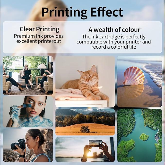 923 923XL Ink Cartridges Combo Pack(4-Pack) - High Yield Replacement for HP 923 Ink Compatible for HP OfficeJet Pro 8135e 8130e 8138e 8125e 8139e 8124e 8132e 8120 8130 (Black, Cyan, Magenta, Yellow)