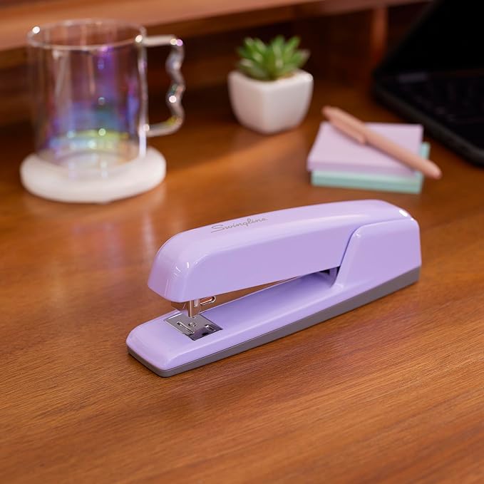Swingline Stapler, 30 Sheet Capacity, 747 Business Stapler, Jam Free, Metal, Lavender (S7074737)