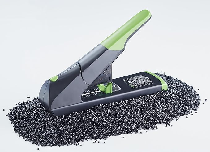Novus B50 re+New Heavy Duty Stapler, 140 Sheet Capacity, Made of 81% Recycled Plastic, German Engineered, Adjustable Guide, 25 Yr. Warranty, Black (023-0065)