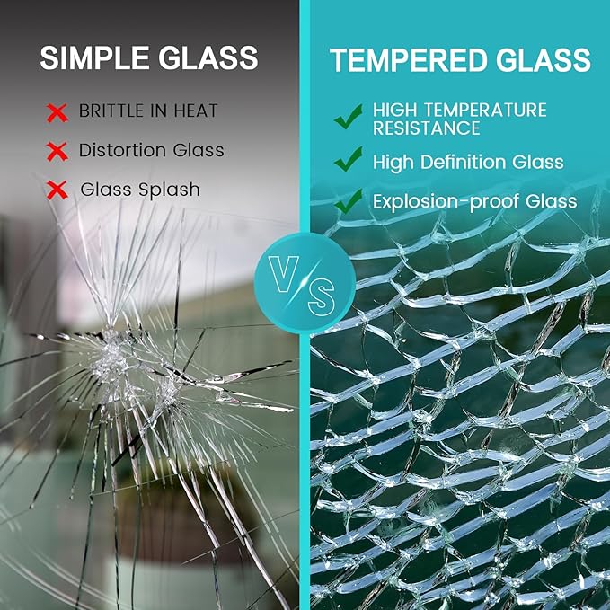 Glass Magnetic White Board – 60 x 40 Inches Dry Erase Glass Whiteboard for Wall, Large Wall Mounted Glass Board for School, Office and Home