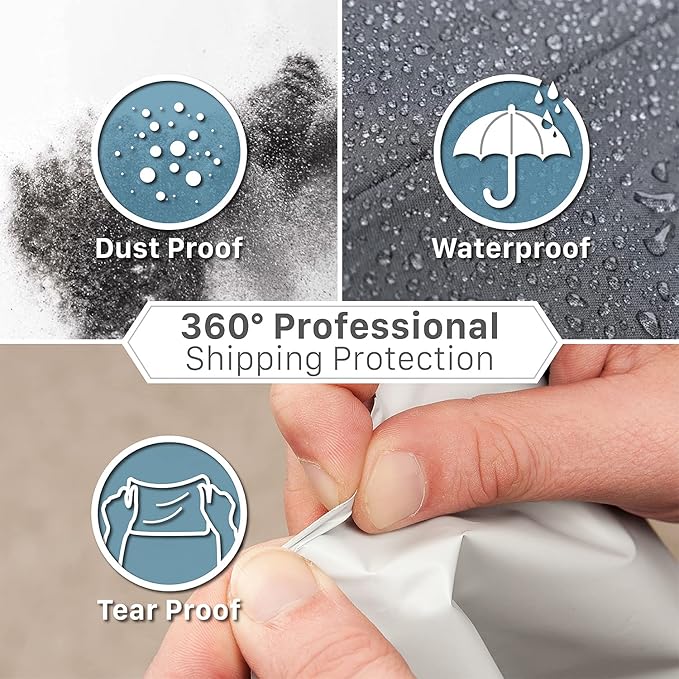 Fosmon 30x36 (200 Pack) Large Poly Mailers, Self-Seal Tear-Proof Waterproof Strong Adhesive Shipping Envelopes Bags for Clothing, Business Suppliers