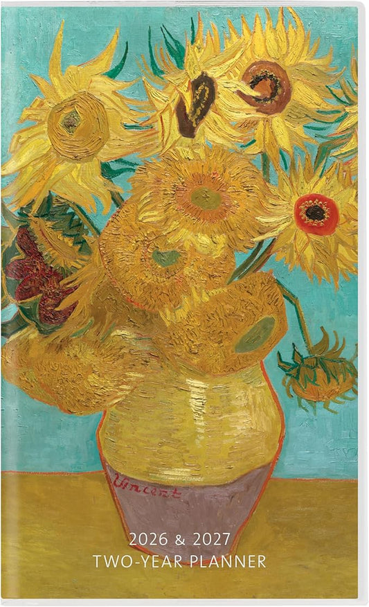 Graphique 2 Year Pocket Planner | 29 Month Organizer, Aug. 2025 – Dec. 2027 | Monthly Calendar & Notes Spreads | Marked Holidays | van Gogh | 3.75” x 6"