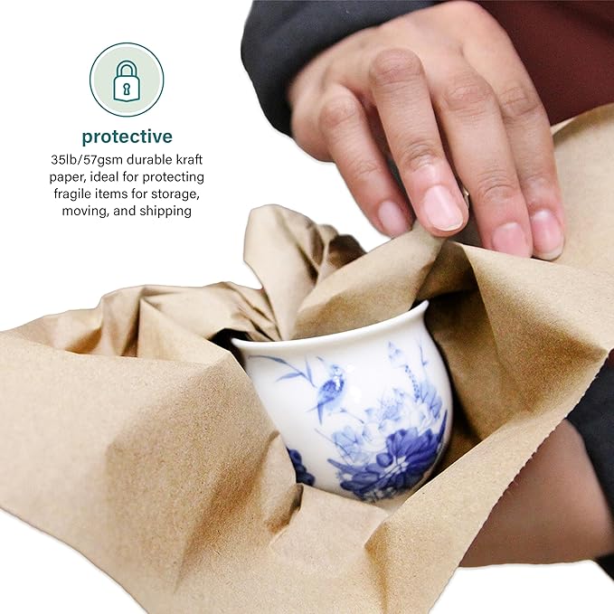 Elementree Brown Packing Paper Sheets for Moving & Shipping - 60-Carton Pallet (90,000 Sheets) - 14.5" x 11" - Sustainable Void Fill Packaging Made in the USA - Kraft Paper Thickness (00919PAL)