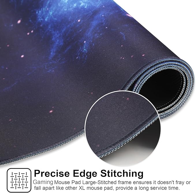 XXL Gaming Mouse Pad 35.4x15.7 Professional Large Mouse Pad & Computer Game Mouse Mat-90x40 Spacebluedot
