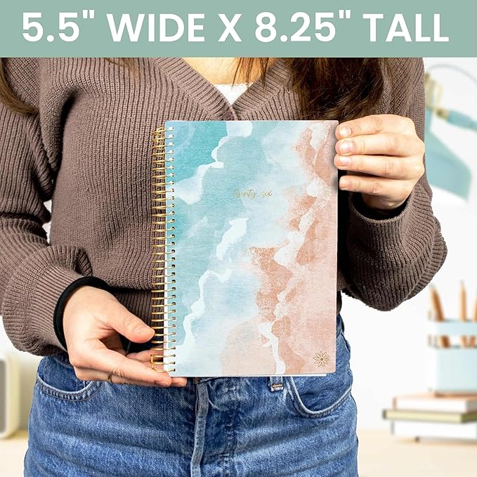 bloom daily planners 2026 Planner (January - December) Calendar Year Organizer - 5.5” x 8.25” - Weekly & Monthly Agenda Book with Stickers & Bookmark - Ocean Oasis