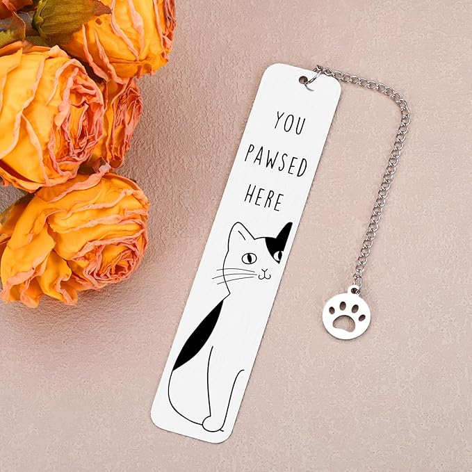 Cat Lover Gifts for Women Men, Cute Bookmarks for Women Girls, Black Cat Gifts for Friends Coworkers, Birthday Gifts for Cat Lovers, Reading Accessories for Book Lovers, Bookish Gifts for Book Club