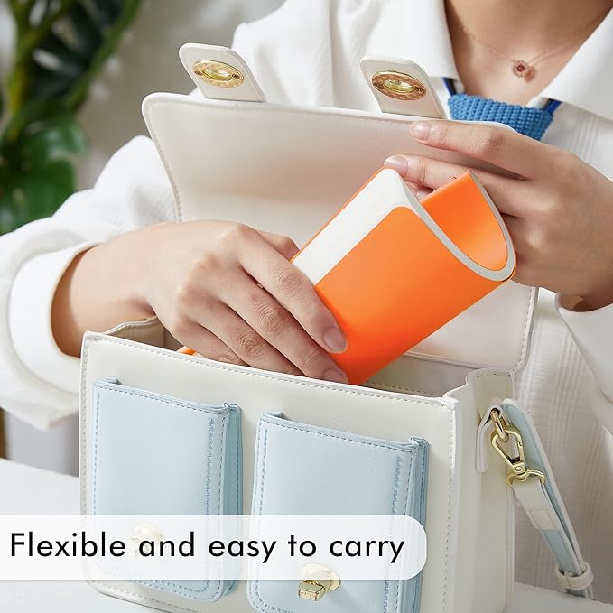 feela 16 Pack Soft Cover Journal Bulk, Lined Notebooks College Ruled for Work for Women Girl Writing, Blank Travel Journal Note Taking Notebook School Business Supplies, 8.2” x 5.5”, A5, Orange