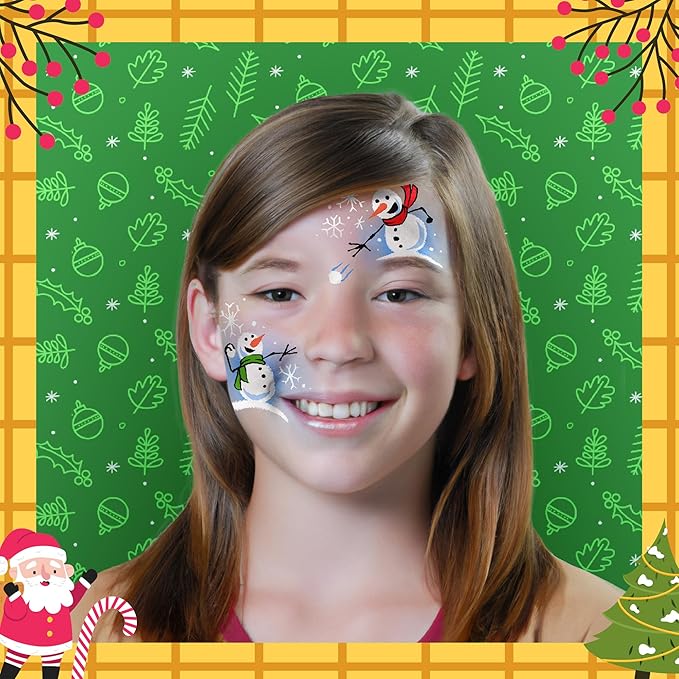 KidSafe 20-Color Face Painting Kit for Kids: Non-Toxic Water-Based Paints with Professional Tutorial Book (50 Designs), Stencils, Glitters, Hair Chalks & Brushes