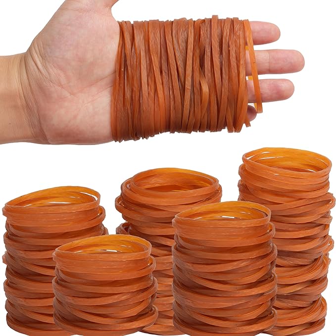 Rubber Bands Size#33 Natural rubber band 210pcs 0.4bl,Rubber Bands Office Supplies ((3-1/2 x 1/8 Inch)