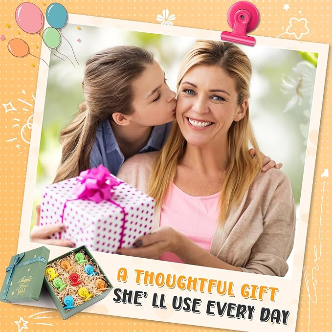 12pack Fridge Magnets Refrigerator Magnets Magnetic Clips Heavy Duty Detailed List Display Paper Fasteners on Home& Office & Teacher Must Haves Classroom Organization (Multicolored, 12)