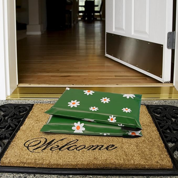 Poly Mailers 6x9 Inch 100 Pcs - Cherry printed Shipping Bags, 2.4mil Thickness, Waterproof and Tear Resistant Mailing Envelopes, Self-Sealing Packaging Bags for Small Business