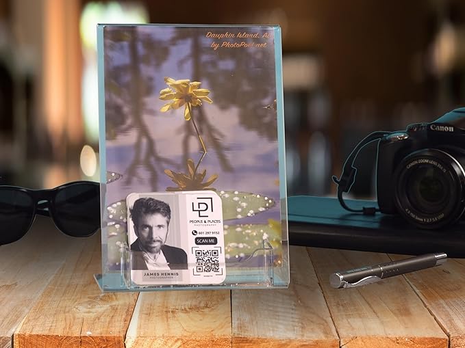 Dazzling Displays Clear Acrylic Slanted Sign Holder 8.5 x 11 - Clear Slanted Picture Frame Holder for Office, Retail, Tradeshow and Home Use (3-Pack)