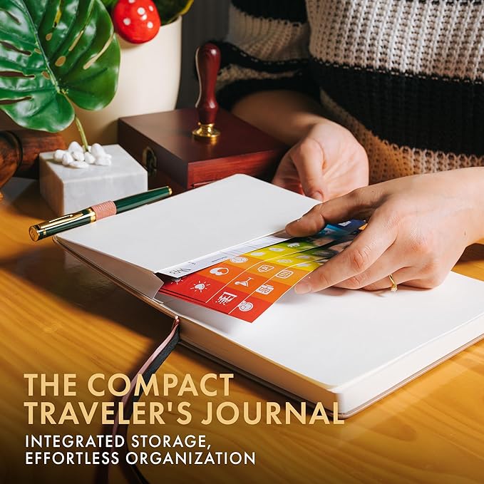 Wordsworth & Black A5 Bullet Dotted Journal 216 Dotted Pages, Hardcover Grid Dot Leather,120 GSM Paper,Journaling Notebook for Work & Sketching,Journals for Women,Men-Gifts Box Included Rose Gold