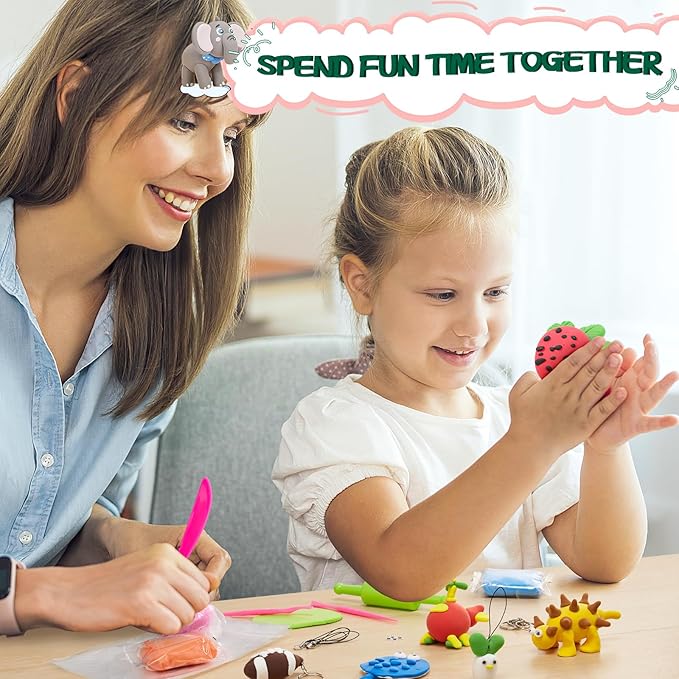 Chico Land Clay Kit - 32 Colors Air Dry Clay, Gift for Boys & Girls Age 4+ Year Old, DIY Model Modeling kit for Kids, with Sculpting Tools, Decoration Accessories, Kids Art Crafts