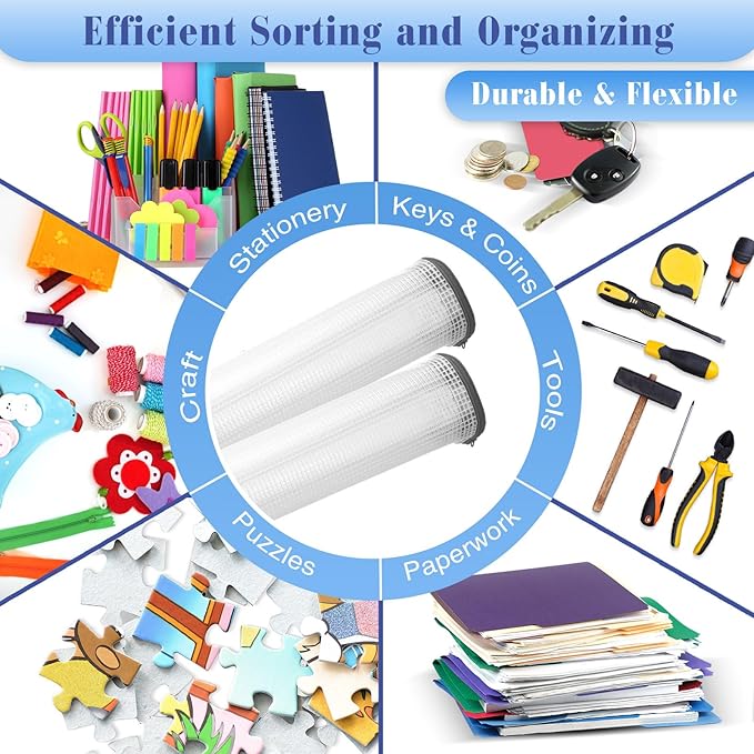 Jetec 32 Pcs Mesh Zipper Bags Toy Storage Bikini Organizer Bag Bolsas Para Guardar Trajes De Baño Waterproof Zipper Reusable Pouch Puzzle Multipurpose for Storage Office(Grey,9 x 7 Inch)