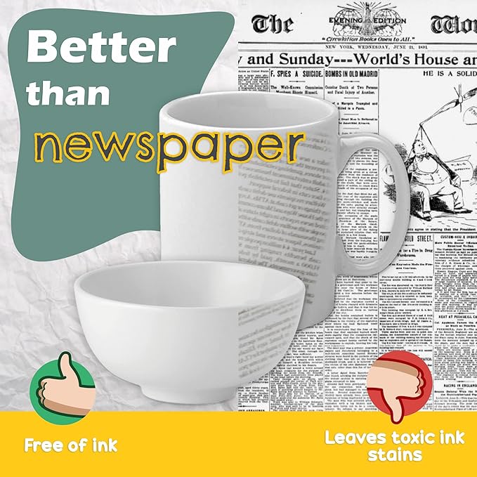 Eco Friendly - Newsprint Packing Paper Sheets for Moving - 500 Newsprint Paper Sheets for packing supplies -15 lb - 17" x 27" Moving Supplies Packing paper for Dishes and Glasses - Made in USA