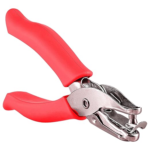 Premium Single Hole Paper Punch Cushion Grip Heavy Duty Hole Puncher for Greeting Cards Scrapbook Notebook Puncher Craft Paper Hand Tool - Assorted Colors, Colors May Vary - by Emraw (1PK)