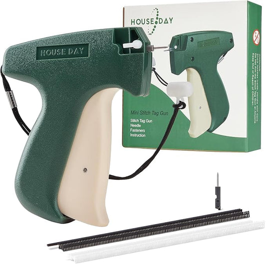 HOUSEDAY Mini Stitch Gun for Clothes, Temporary Stitchy Quick Clothing Fixer with 3 Mini Needles, 3120 Micro Fasteners, Portable Emergency Clothing Stitch Gun Micro, Handheld Stitch Tagging Gun Kit