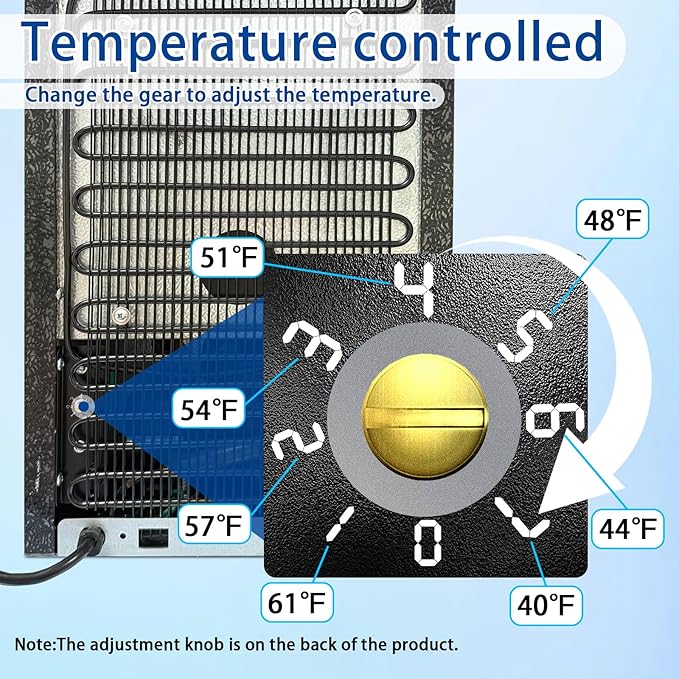 Compact Freestanding Beverage Refrigerator and Personal Beauty Fridge, 24 Can/ 0.9 Cu.Ft Mini Fridge with Mirror-Front Door for Cosmetics, Skincare, Soda, Beer and Wine