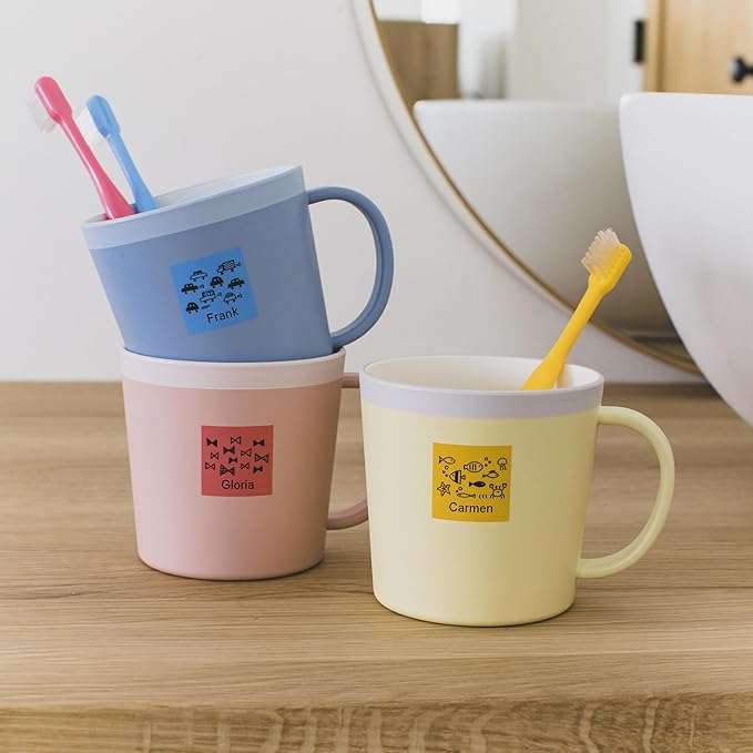 Epson LABELWORKS 218BMYPX Genuine PET (Polyester) Tape Cartridge - Black on Matte Yellow Designer Craft Label Maker Tape - 3/4" (18MM) Wide, 26'