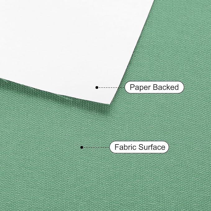 PATIKIL Book Binding Cloth, 51 x 11 Inches Book Cloth for Binding Repairing Fabric Surface Paper Backed Bookbinding Supplies, Green