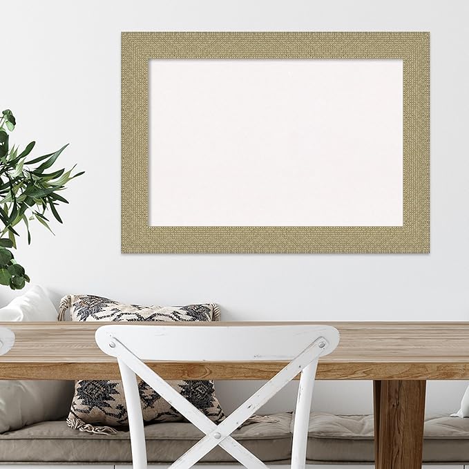 Amanti Art White Cork Board for Wall, 20x28 Vision Board with Gold Frame, Medium Corkboard Office Decor for Home Organization, Casual Corkboard Pinboard to Display Items for Home Organization in