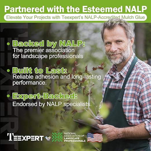 Teexpert 1 Gallon Rock Glue for Landscaping – Strong Pea Gravel Binder & Stone Adhesive for Walkways, Yards, Patios, and Driveways