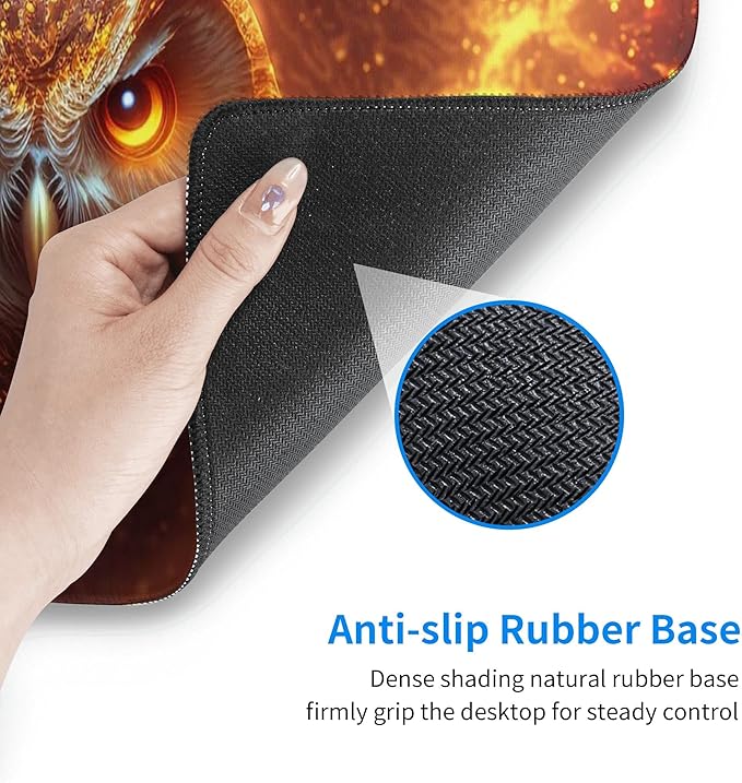 Golden Owl Extended Big Mouse Pad Large,XL Gaming Mouse Pad Desk Pad,31.5x11.8inch Long Computer Keyboard Mouse Mat Mousepad with 3mm Non-Slip Base for Home Office Work