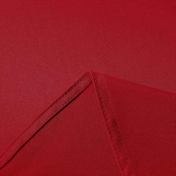 sancua Rectangle Tablecloth - 60 x 102 Inch - Stain and Wrinkle Resistant Washable Polyester Table Cloth, Decorative Fabric Table Cover for Dining Tables, Buffet Parties and Camping, Red