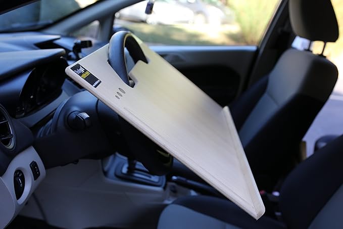 Contractor Size (23 1/2" x 16 1/2") C-Desk Works Best in Larger Vehicles - Very Big Writing Surface - Mobile Office - Steering Wheel Laptop Table - Automobile Desk - Multipurpose Workstation