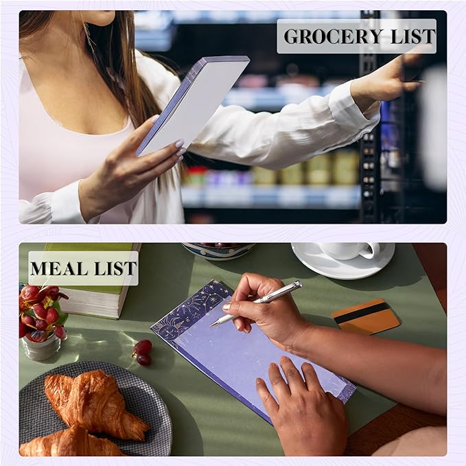 Undated Weekly Planner Notepad 10x7 To Do List Note Pad 52 Weekly Desk Planner Calendar Tear Off Daily Planning Pad for Work,School,Home,Ofiice Supplies, Matching Notepad,Purple