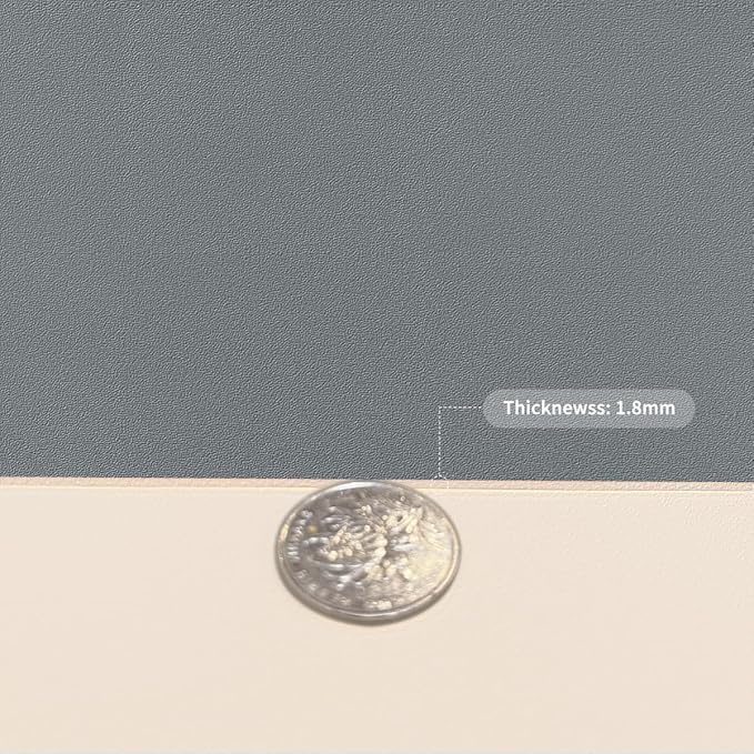 Vanity Cover Top Protector - Can Be Used On Both Sides Waterproof and Easy to Clean Good Flatness Used for Dresser Table(Off White+Light Gray 10x60)