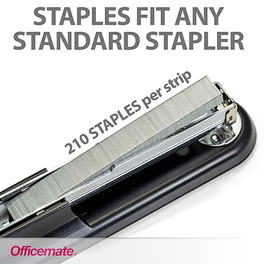 Officemate Standard Staples, 5 Boxes General Purpose Staple, 5000 Staples/Box (91925)