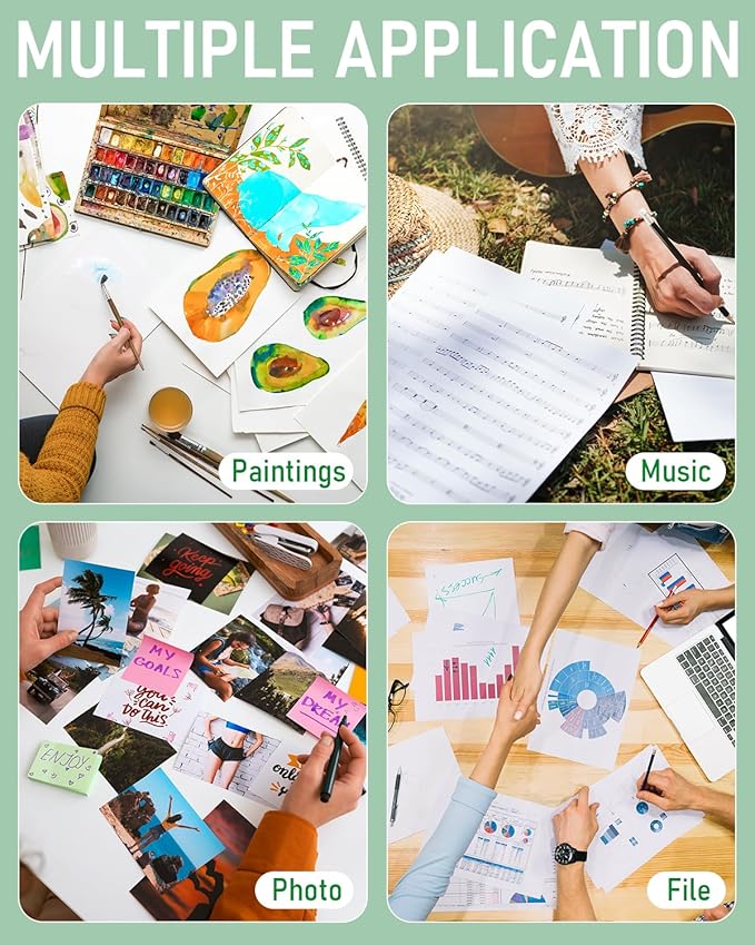 Nicpro Art Portfolio 11x17, Upgraded Large Portfolio Folder for Artwork with 30 Pockets Display 60 Pages, Presentation Book Binder with Protector Sleeves for Artists Drawing