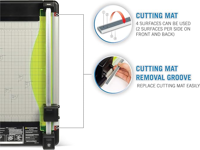 Carl Manufacturing 12220 HVY-Duty Paper Trimmer 15-Inch 36 Sht Cap. 14-Inch x15-1/4-Inch x3/4-Inch GY