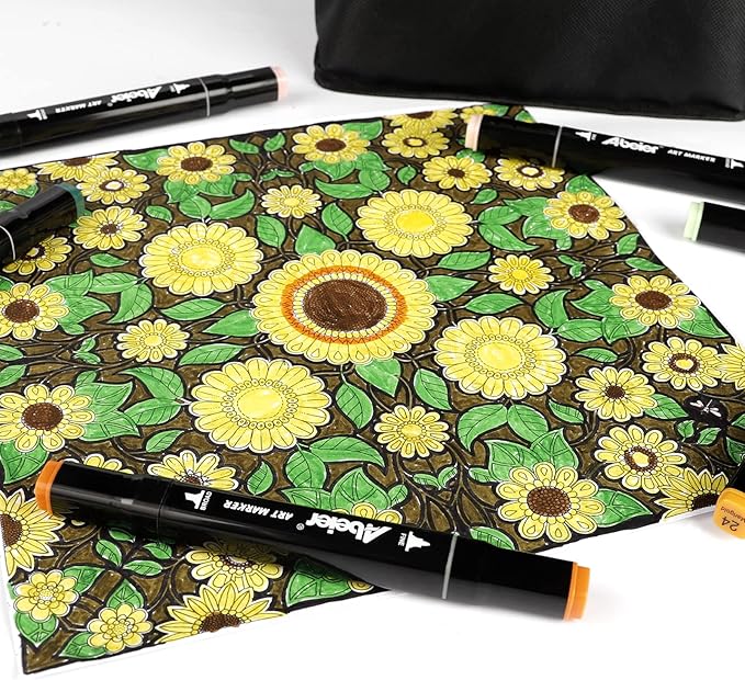 120 Colors Alcohol Markers Set, Dual Tips Blender Art Markers for Drawing, Permanent Sketch Marker for Kids adult coloring, Alcohol Based Marker, Adults Coloring and Artist Illustration.