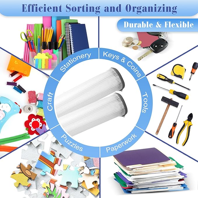 Jetec 32 Pcs Mesh Zipper Bags Toy Storage Bikini Organizer Bag Bolsas Para Guardar Trajes De Baño Waterproof Zipper Reusable Pouch Puzzle Multipurpose for Storage Office(Grey,7.5 x 5 Inch)