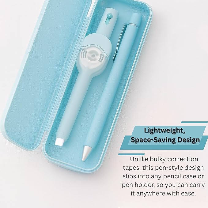 10 PCS Correction Tape Pens White-Out Applicator with Protective Cover, Smooth Ink Tape, Aesthetic Pen Design for School & Office Supplies (Push and Pull)