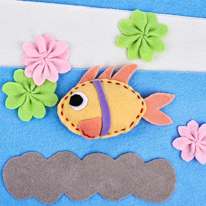 12 Rolls 8"x35"(20.5x90cm) 1.4mm Thick Soft Felt Fabric Sheet 12 Assorted Rainbow Series Colors Felt Pack Pastel Felt Sheets for DIY Craft Sewing Squares Nonwoven Patchwork