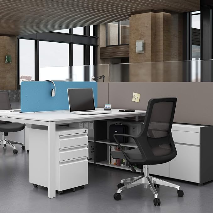 STANI Mobile File Cabinet with Lock Under Desk Metal Filing Legal/Letter File Folders Rolling Cabinet Metal File Cabinets Filing on Wheels with Drawers Assembly Required