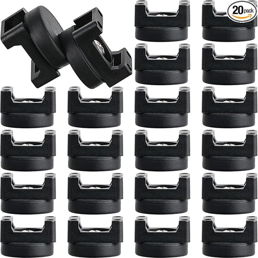 Yookeer Magnetic Zip Tie Mount Base Black Magnetic Cable Clips Wire Holder Multipurpose Cable Ties Management Base Electrical Supplies for Wire