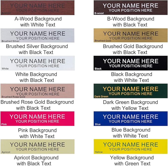 Personalized Office Engraved Name Plate With Wall or Desk Holder 2"x10"