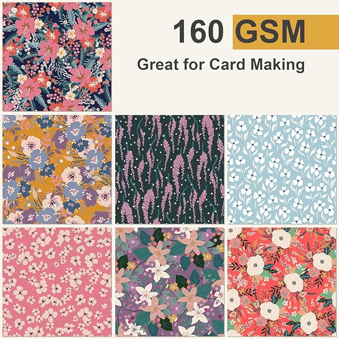 28 Floral Scrapbook Paper, 12"X12" Inch Vintage Flower Botanic Scrapbooking Papers for DIY Card Making Photo Album Journal Decor (Botanic 2)