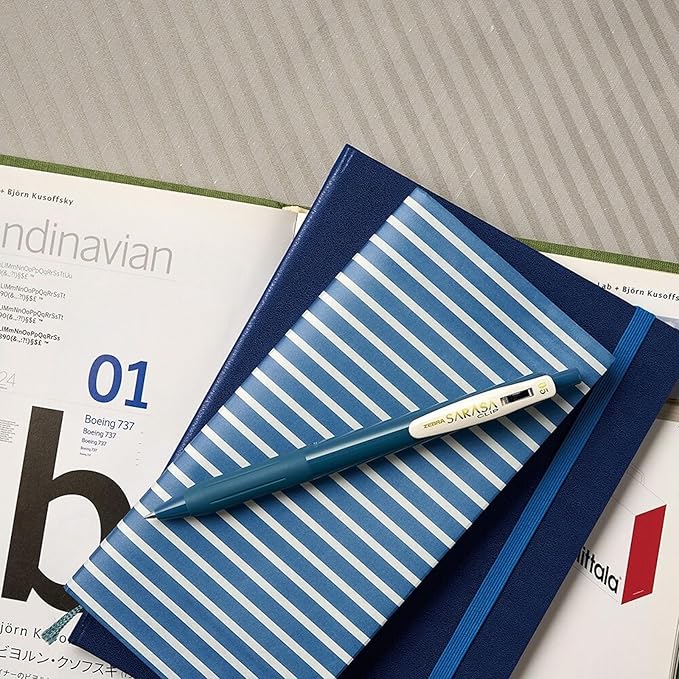 Zebra Pen Sarasa Clip Retractable Gel Pen, 0.5mm Fine Point, Light and Dark Assorted Colors, Ideal for School Supplies and Teacher Supplies, 10-Pack (49510)