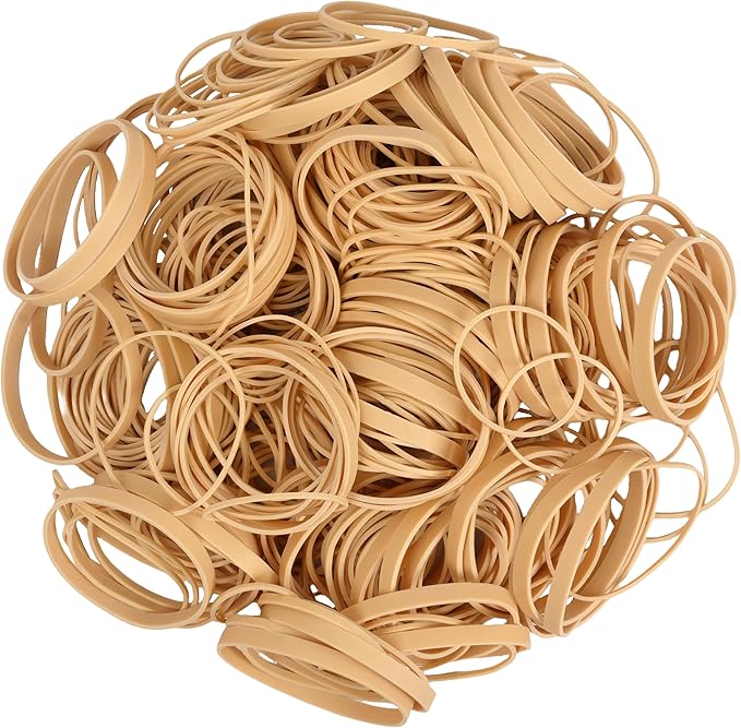 HAIDIBAO-Rubber Bands Assorted Sizes Beige Elastic Bands rubber bands office supplies 227g/0.5lbs size16,size#19,size#33,size#64